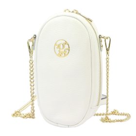  Gregorio 1734 biela dámska kožená kabelka 12 x 20 x 6 cm