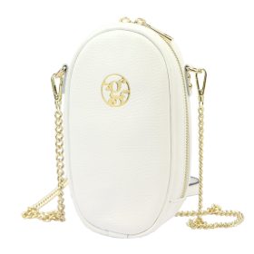  Gregorio 1734 biela dámska kožená kabelka 12 x 20 x 6 cm