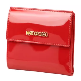    Mato Grosso 0614-402 RFID červená lakovaná dámska peňaženka 10,5 x 10 x 3 cm