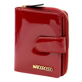    Mato Grosso 0820-403 RFID bordová lakovaná dámska peňaženka 9 x 11 x 3 cm
