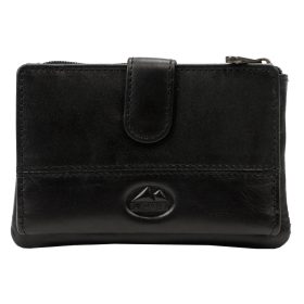    EL FORREST 753-67 RFID čierny kožený držiak na kľúče, peňaženka 12,5 x 8 x 2,2 cm