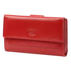    EL FORREST 799-47 RFID červená dámska kožená peňaženka 15,5 x 10 x 4 cm