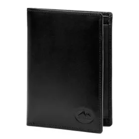    EL FORREST 925-67 RFID čierna pánska kožená peňaženka 9,5 x 13 x 2,5 cm