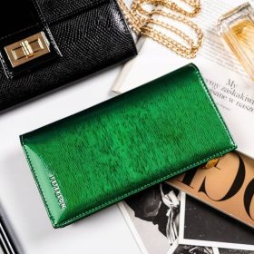    Peterson PTN 421431-SH zelená dámska kožená peňaženka 10 x 19 x 2,5 cm