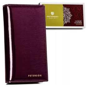    Peterson PTN 421431-SH fialová dámska kožená peňaženka 10 x 19 x 2,5 cm
