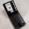  Pánska kožená peňaženka Cavaldi 0002L-P-BS RFID čierna 12,3 x 10,2 x 2 cm