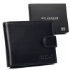  Pánska kožená peňaženka Cavaldi 0002L-P-BS RFID čierna 12,3 x 10,2 x 2 cm