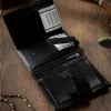  Pánska kožená peňaženka Cavaldi 0104L-P-BS s RFID čipom, čierna, 9,8 x 13 x 2,5 cm