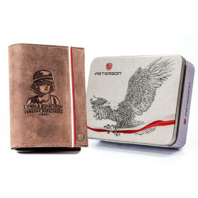    Peterson PTN 317PW-04 2-1-4 HUNTER hnedá pánska kožená peňaženka