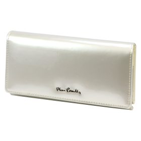    Pierre Cardin 07 SHINY 102 béžová dámska vláknová koženo-kožená peňaženka 18,5 x 10,5 cm