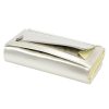  Pierre Cardin 07 SHINY 102 béžová dámska vláknová koženo-kožená peňaženka 18,5 x 10,5 cm