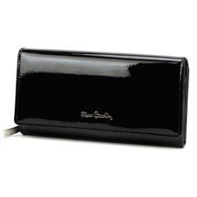    Pierre Cardin 07 SHINY 106 čierna dámska kožená peňaženka 19 x 10,5 cm