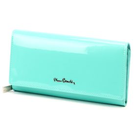    Pierre Cardin 07 SHINY 106 tyrkysová dámska kožená peňaženka 19 x 10,5 cm