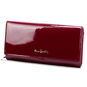    Pierre Cardin 07 SHINY 106 bordová dámska kožená peňaženka 19 x 10,5 cm