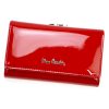  Pierre Cardin 07 SHINY 108 červená dámska vlákno koža-kožená peňaženka 14,5 x 9 cm