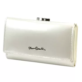    Pierre Cardin 07 SHINY 108 béžová dámska vláknová koženo-kožená peňaženka 14,5 x 9 cm