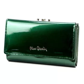    Pierre Cardin 07 SHINY 108 zelená dámska vlákno koža-kožená peňaženka 14,5 x 9 cm