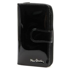    Pierre Cardin 07 SHINY 116 čierna dámska kožená peňaženka 9,5 x 16,5 cm