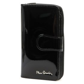   Pierre Cardin 07 SHINY 116 čierna dámska kožená peňaženka 9,5 x 16,5 cm