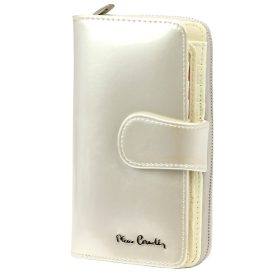    Pierre Cardin 07 SHINY 116 béžová dámska kožená peňaženka 9,5 x 16,5 cm