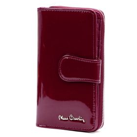    Pierre Cardin 07 SHINY 116 bordová dámska kožená peňaženka 9,5 x 16,5 cm