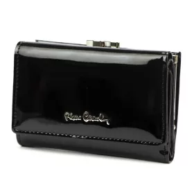    Pierre Cardin 07 SHINY 117 čierna dámska vláknová koženo-kožená peňaženka 12,5 x 9 cm