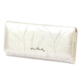    Pierre Cardin 02 LEAF 100 krémová dámska peňaženka z hovädzej kože 18,5 x 10 x 3 cm
