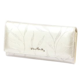    Pierre Cardin 02 LEAF 100 krémová dámska peňaženka z hovädzej kože 18,5 x 10 x 3 cm