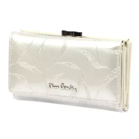    Pierre Cardin 02 LEAF 108 krémová dámska peňaženka z hovädzej kože 14,5 x 8,5 x 3 cm