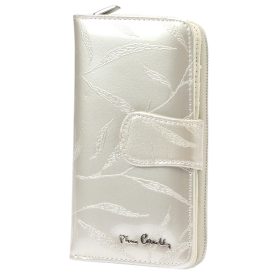    Pierre Cardin 02 LEAF 116 krémová dámska peňaženka z hovädzej kože 9,5 x 17 x 3,3 cm