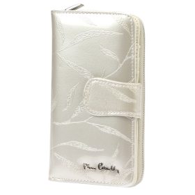    Pierre Cardin 02 LEAF 116 krémová dámska peňaženka z hovädzej kože 9,5 x 17 x 3,3 cm