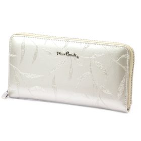   Pierre Cardin 02 LEAF 119 krémová dámska peňaženka z hovädzej kože 20 x 10,5 x 2,8 cm