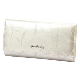    Pierre Cardin 02 LEAF 122 krémová dámska lakovaná peňaženka 19,5 x 10 x 4 cm