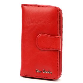    Pierre Cardin 06 ITALY 116 červená dámska peňaženka z hovädzej kože 9,5 x 16,5 x 3,8 cm