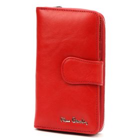    Pierre Cardin 06 ITALY 116 červená dámska peňaženka z hovädzej kože 9,5 x 16,5 x 3,8 cm