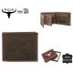  Wild RM-05-BAW BUFFALO hnedá pánska kožená peňaženka 10,5 x 8,7 x 2,5 cm