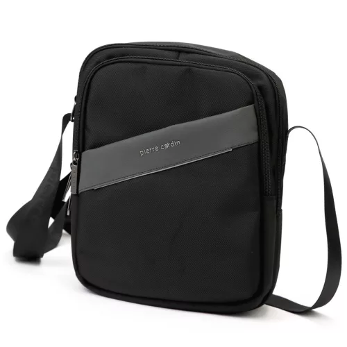  Pierre Cardin 8158 ALAN06 sivá pánska bočná taška, taška cez rameno 23 x 28 x 9 cm