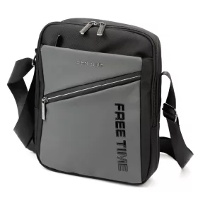    Pierre Cardin 8155 ALAN06 sivá pánska bočná taška cez rameno 23 x 29 x 8 cm