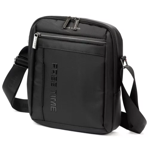  Pierre Cardin 8134 ALAN06 čierna pánska bočná taška, taška cez rameno 23 x 28 x 9 cm
