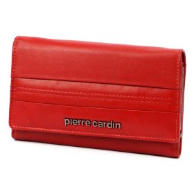    Pierre Cardin TILAK130 455 červená dámska kožená peňaženka 16 x 9,5 cm