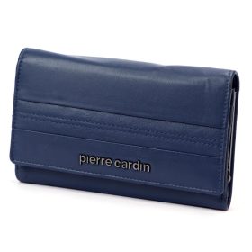    Pierre Cardin TILAK130 455 modrá dámska kožená peňaženka 16 x 9,5 cm