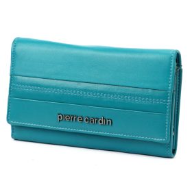    Pierre Cardin TILAK130 455 tyrkysová dámska kožená peňaženka 16 x 9,5 cm
