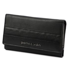    Pierre Cardin TILAK130 455 čierna dámska kožená peňaženka 16 x 9,5 cm
