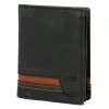 Pánska kožená peňaženka Nordee HVAL N4 čierna 10 x 12,5 x 3 cm