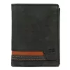  Pánska kožená peňaženka Nordee HVAL N4 čierna 10 x 12,5 x 3 cm