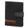  Pánska kožená peňaženka Nordee HVAL N4L čierna 10,5 x 12,5 x 3 cm