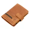  Nordee HVAL N4L koňaková pánska kožená peňaženka 10,5 x 12,5 x 3 cm