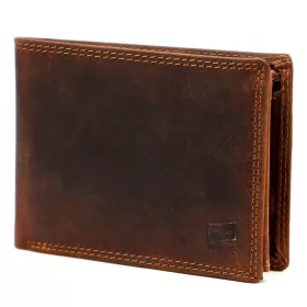    Nordee UGLE N992 hnedá pánska peňaženka z hovädzej kože 13x9,8x2,8 cm