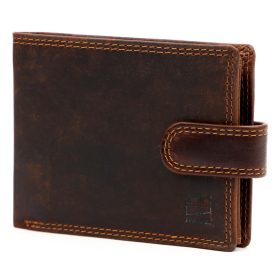    Nordee UGLE N992L hnedá pánska peňaženka z hovädzej kože 13,5x9,8x2,8 cm