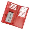  Gregorio ULV 632 červená dámska kožená peňaženka 18 x 10 cm